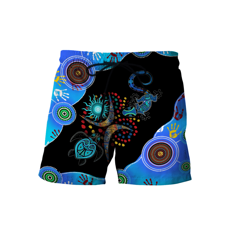 Aboriginal Naidoc Week 2021 Blue Turtle Lizard Baseball Shirt - Amaze Style�?�