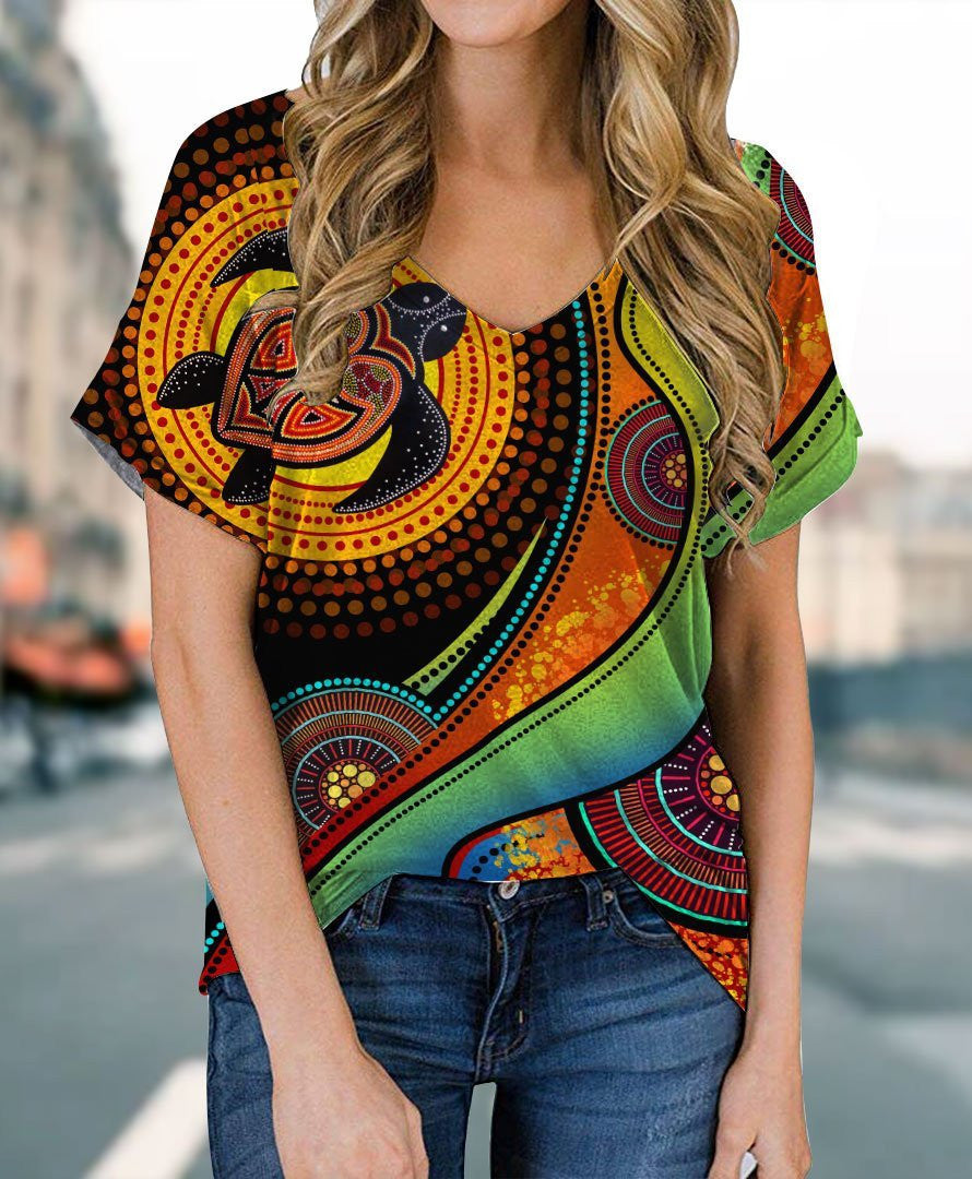 Aboriginal Green Turtles Australia Painting Art 3D design shirts - Amaze Style�?�