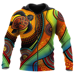 Aboriginal Green Turtles Australia Painting Art 3D design shirts - Amaze Style�?�