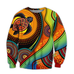 Aboriginal Green Turtles Australia Painting Art 3D design shirts - Amaze Style�?�