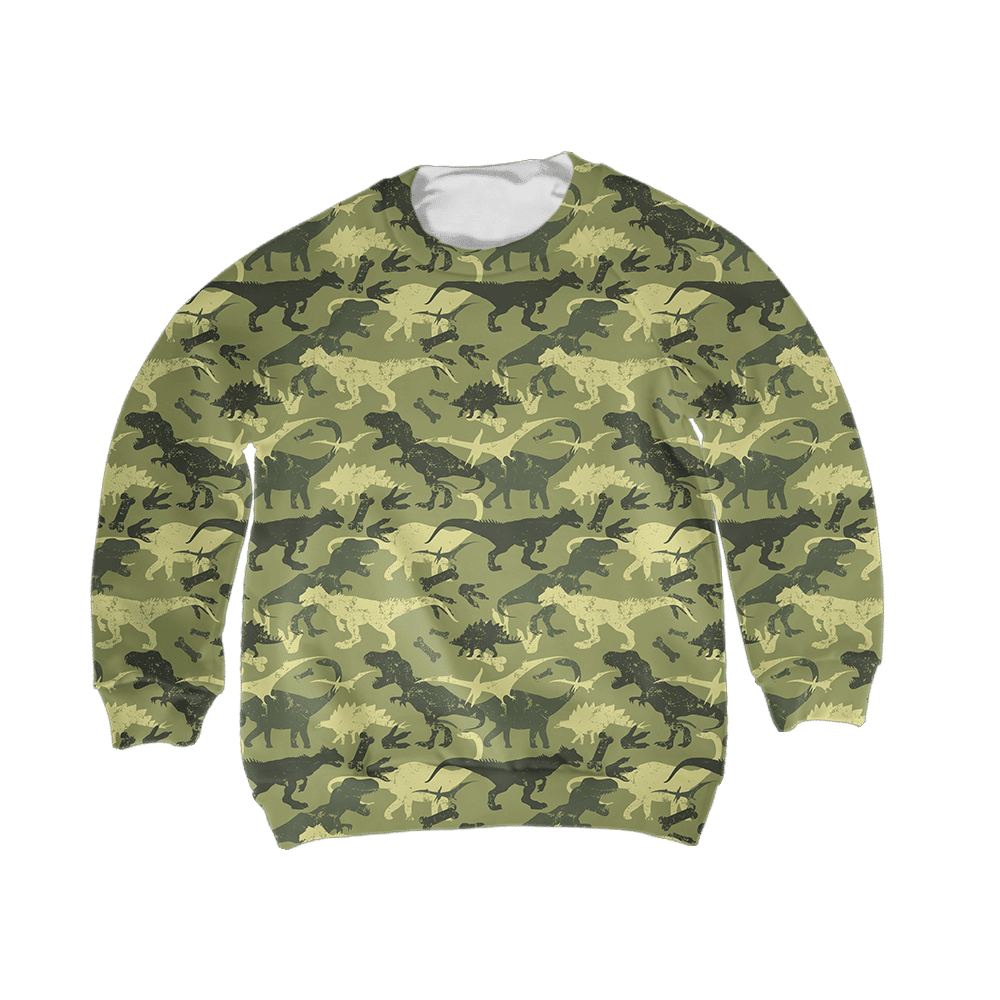 Dinosaur Beautiful Camo 3D all over printed shirts for Kids - Amaze Style�?�-Apparel