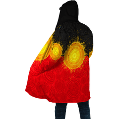 Aboriginal Flag Indigenous Sun Painting Art 3D design shirts - Amaze Style�?�