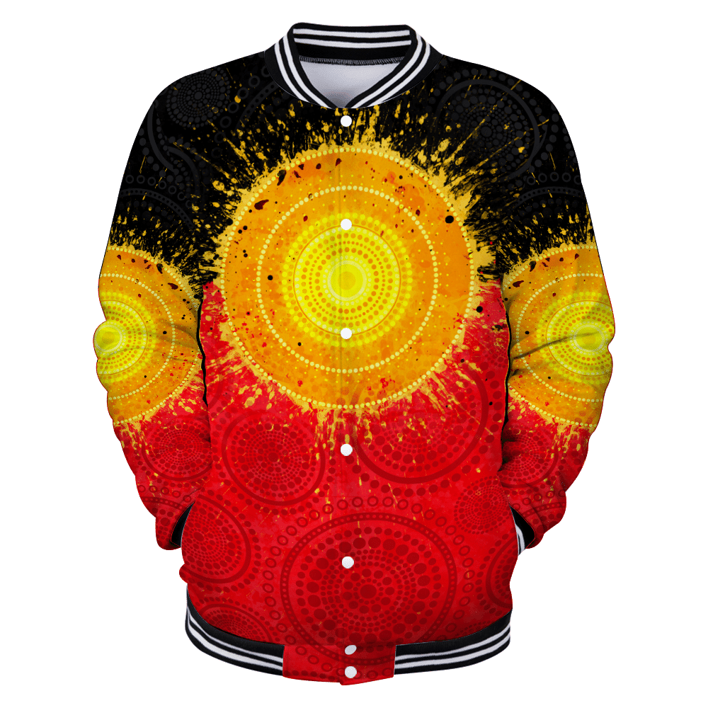 Aboriginal Flag Indigenous Sun Painting Art 3D design shirts - Amaze Style�?�