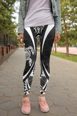 All Over Print Turtle Maori Tattoo Legging - Amaze Style�?�