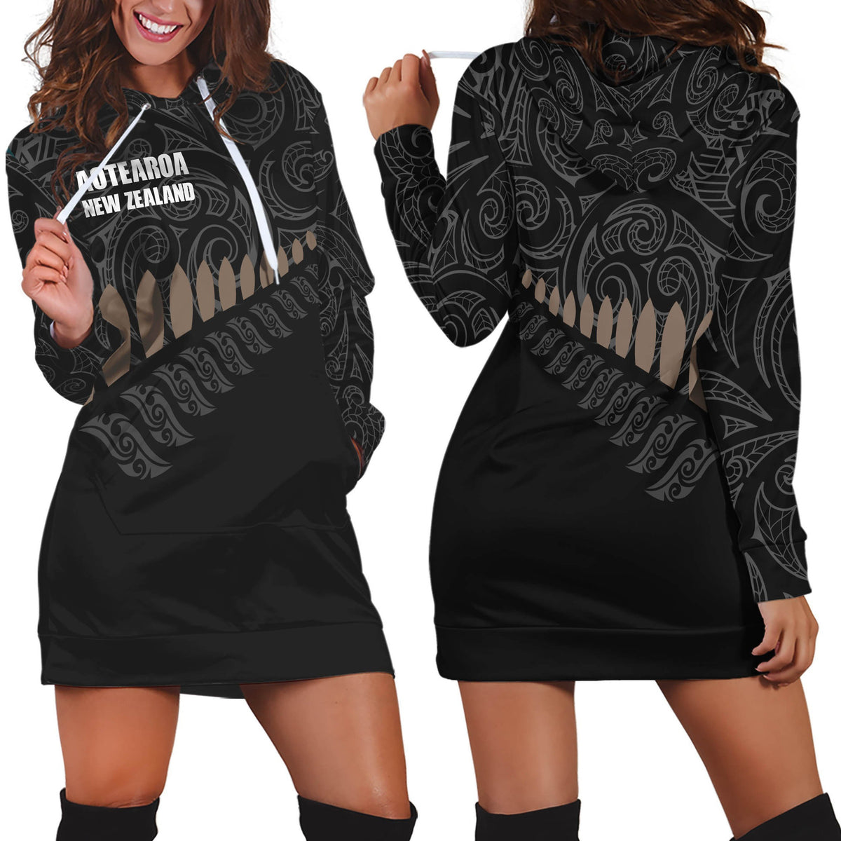 Aotearoa New Zealand Hoodie Dress - Amaze Style�?�