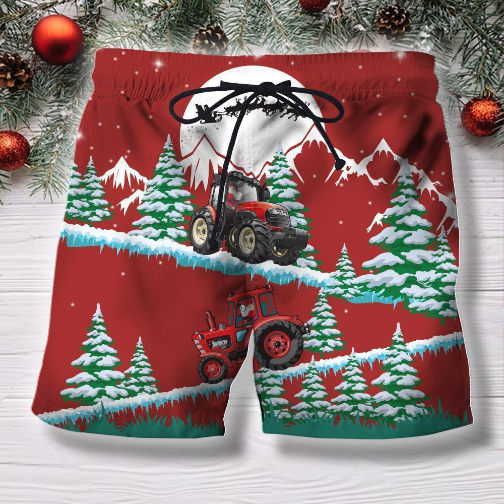 3D All Over Print Christmas Tractor Hoodie - Amaze Style�?�