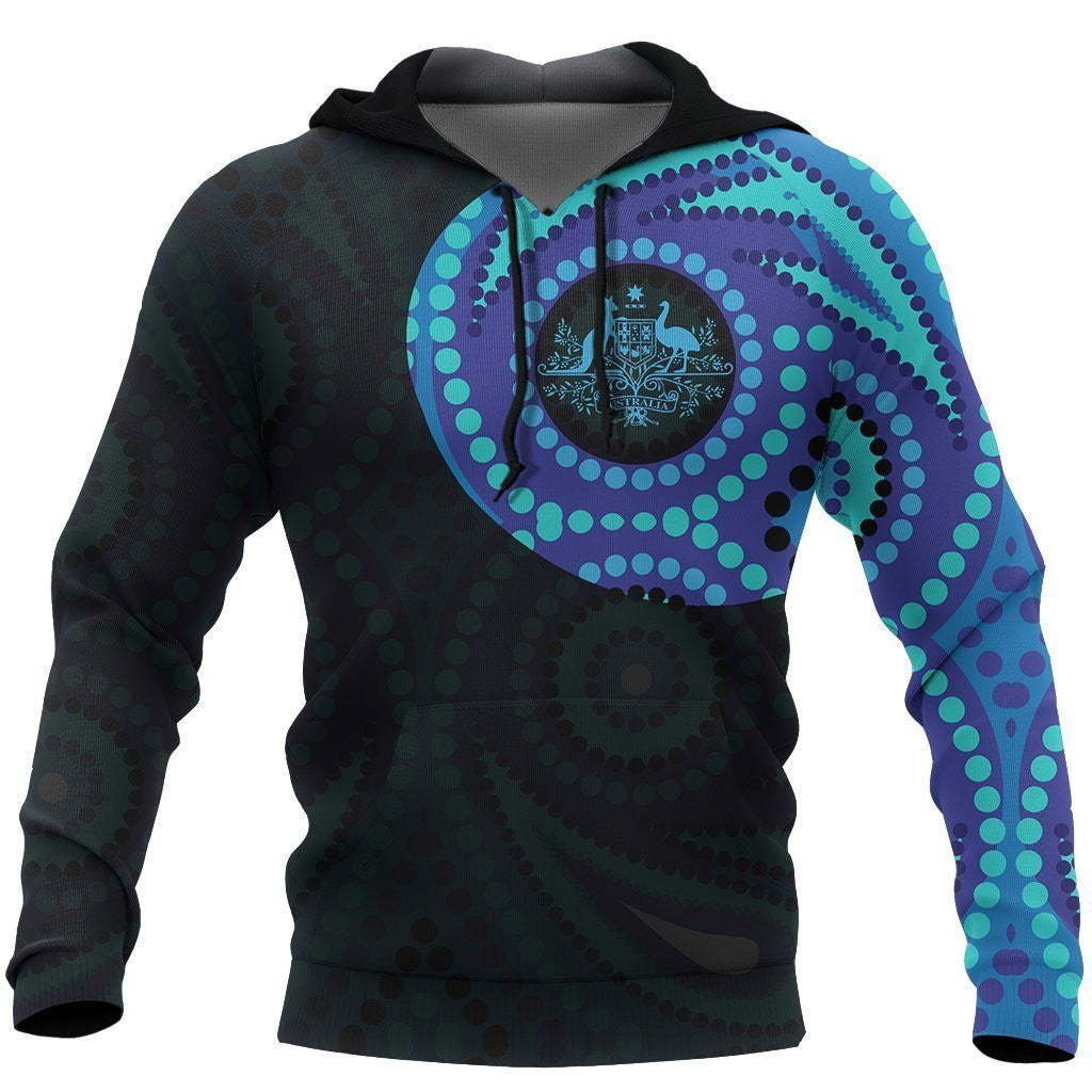 Australia In My Heart Aboriginal Tattoo Coat Of Arms Hoodie - Amaze Style�?�