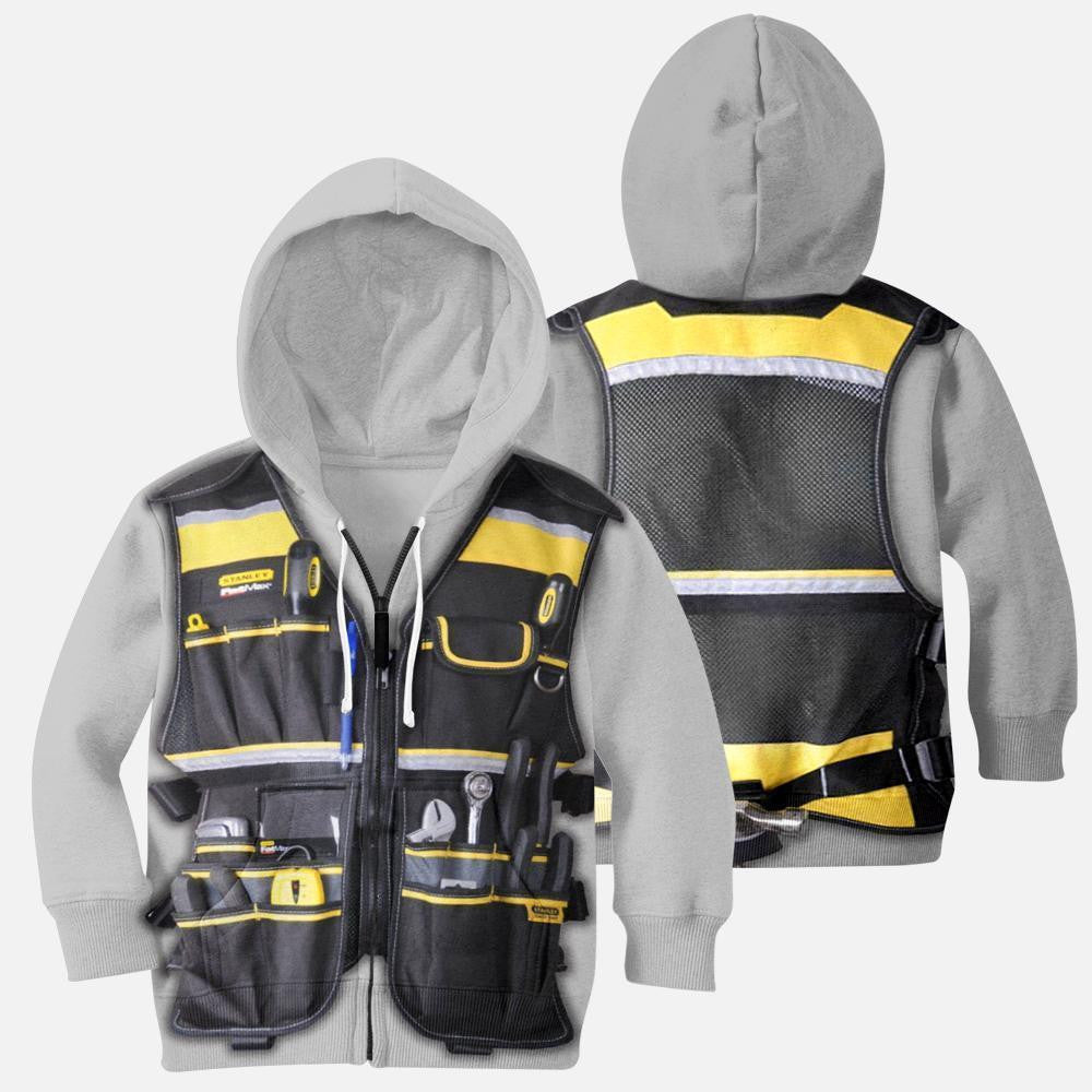 3D All Over Electrican Kids Hoodie - Amaze Style�?�