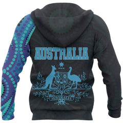 Australia In My Heart Aboriginal Tattoo Coat Of Arms Hoodie - Amaze Style�?�