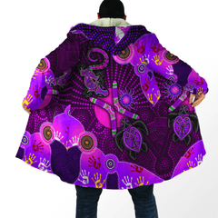 Aboriginal Naidoc Week 2021 Purple Turtle Lizard Sun Cloak - Amaze Style�?�