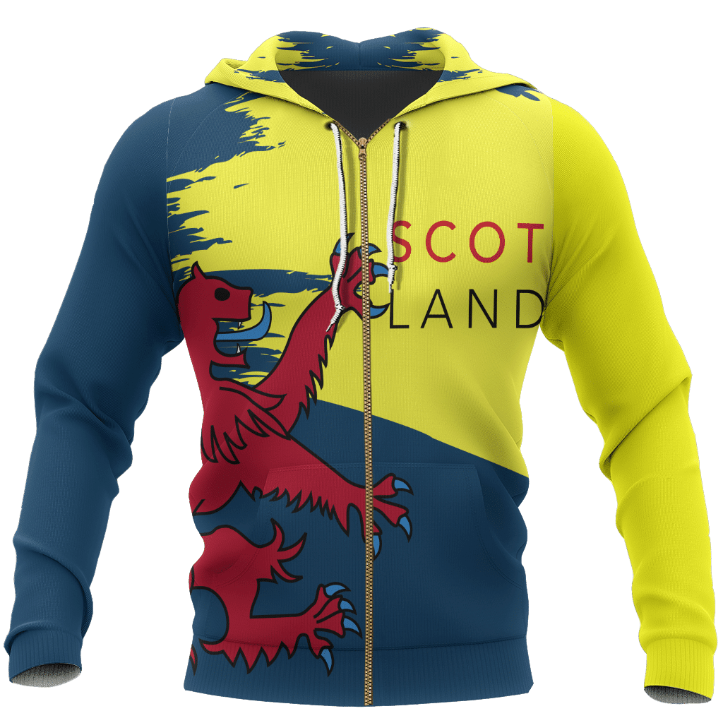 Scotland Lion Painting Pullover Hoodie - Amaze Style�?�-Apparel