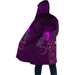 Aboriginal Purple The Lizard and The Sun Cloak Shirts - Amaze Style�?�