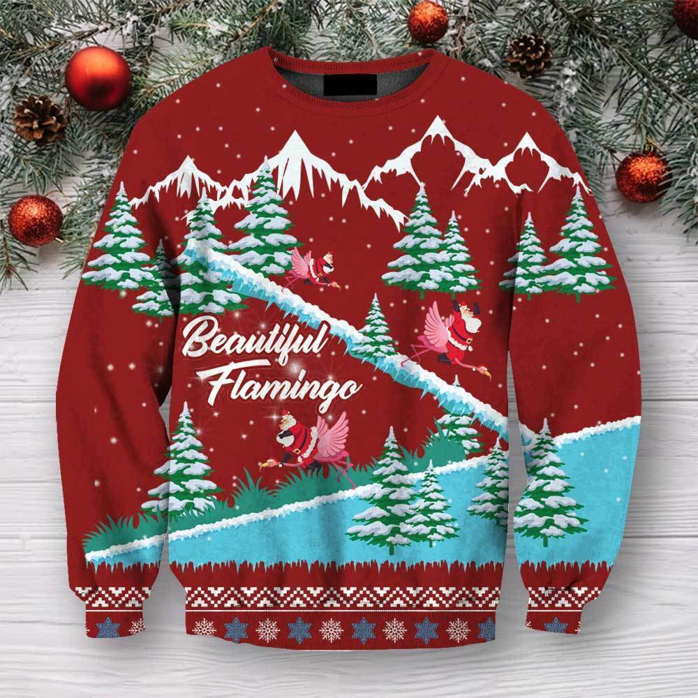 3D All Over Print Flamingo Christmas Hoodie - Amaze Style�?�