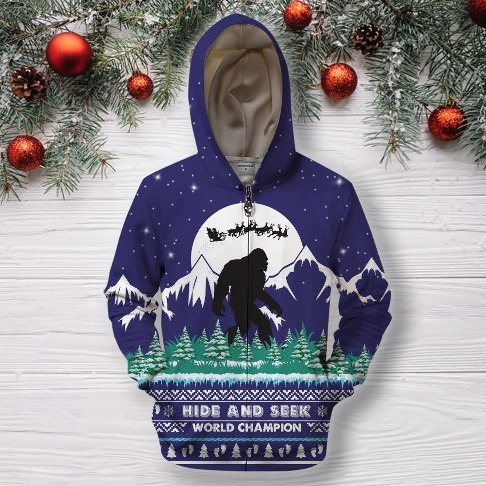 3D All Over Print Big Foot Hoodie - Amaze Style�?�