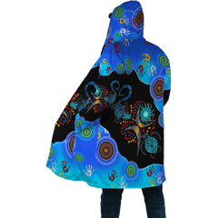 Aboriginal Naidoc Week 2021 Blue Turtle Lizard Cloak For Men And Women - Amaze Style�?�