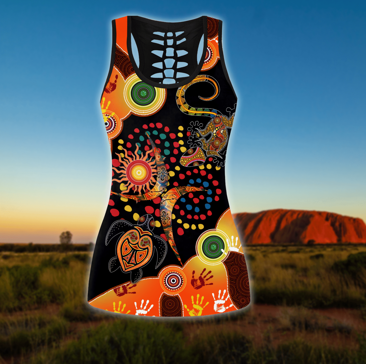 Aboriginal Naidoc Week 2021 Turtle Lizard Combo Legging Tank - Amaze Style�?�