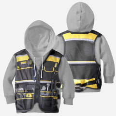 3D All Over Electrican Kids Hoodie - Amaze Style�?�