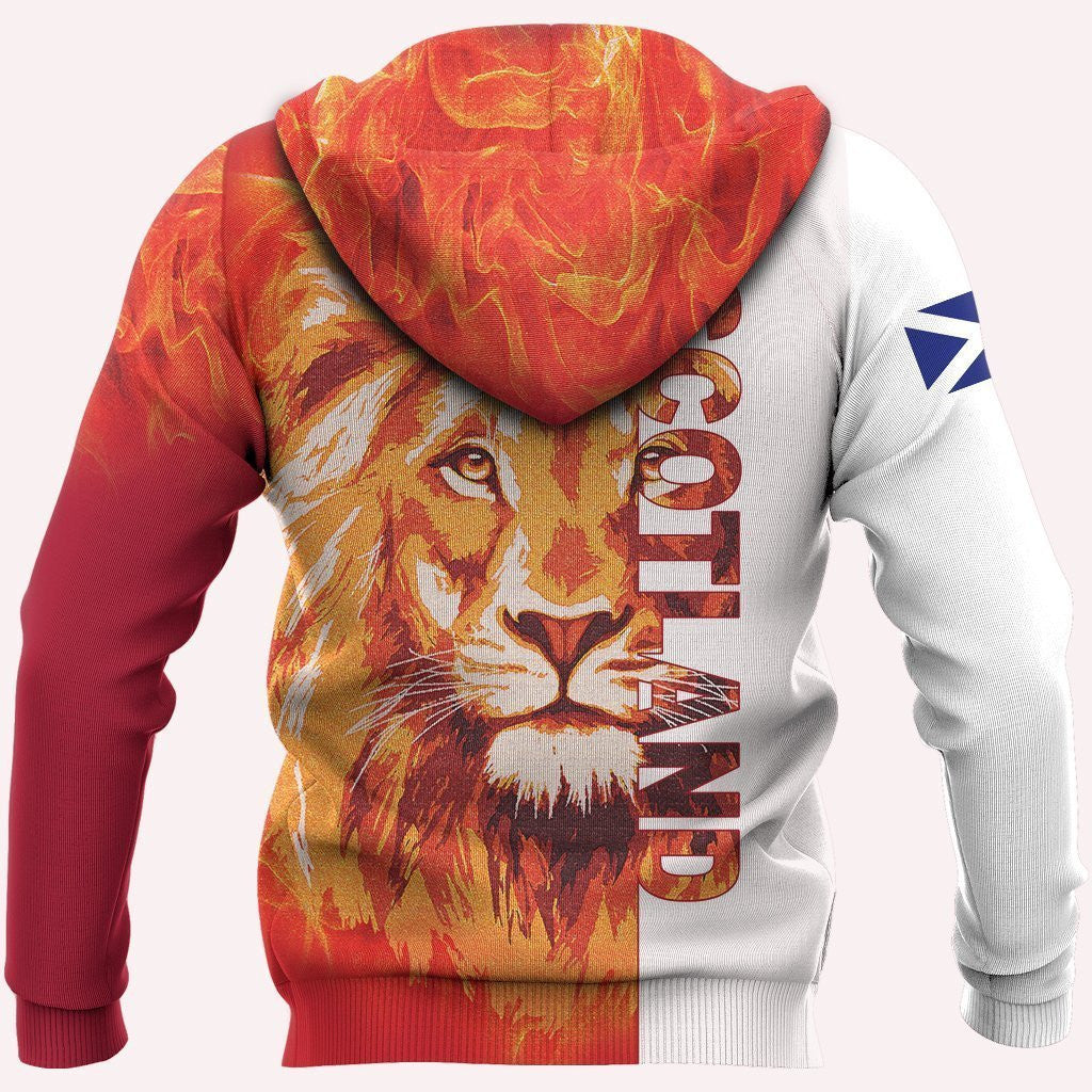 Scotland Lion Fire Hoodie (Red) - Amaze Style�?�