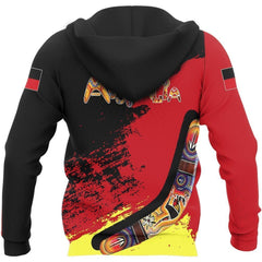 Australia Hoodie Red Black Animals Pattern - Amaze Style�?�-Apparel