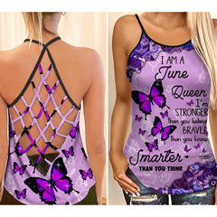 June girl Butterflies Combo Legging Camisole Tank - Amaze Style�?�