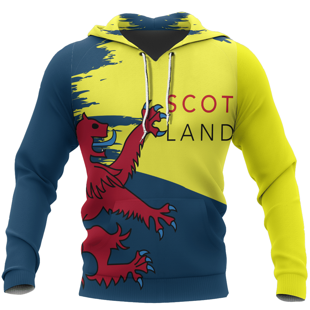 Scotland Lion Painting Pullover Hoodie - Amaze Style�?�-Apparel