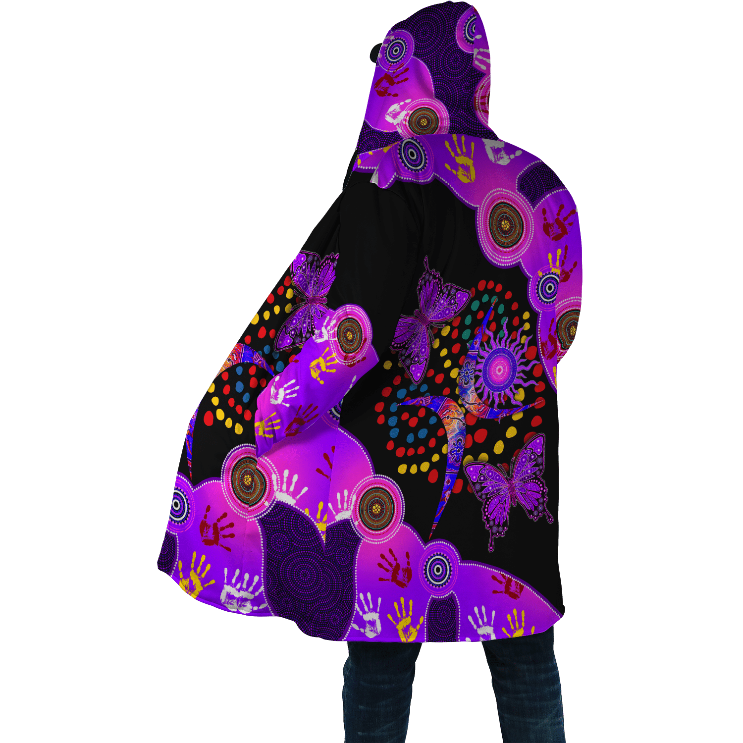 Aboriginal Naidoc Week 2021 Purple Butterflies Cloak For Men And Women - Amaze Style�?�