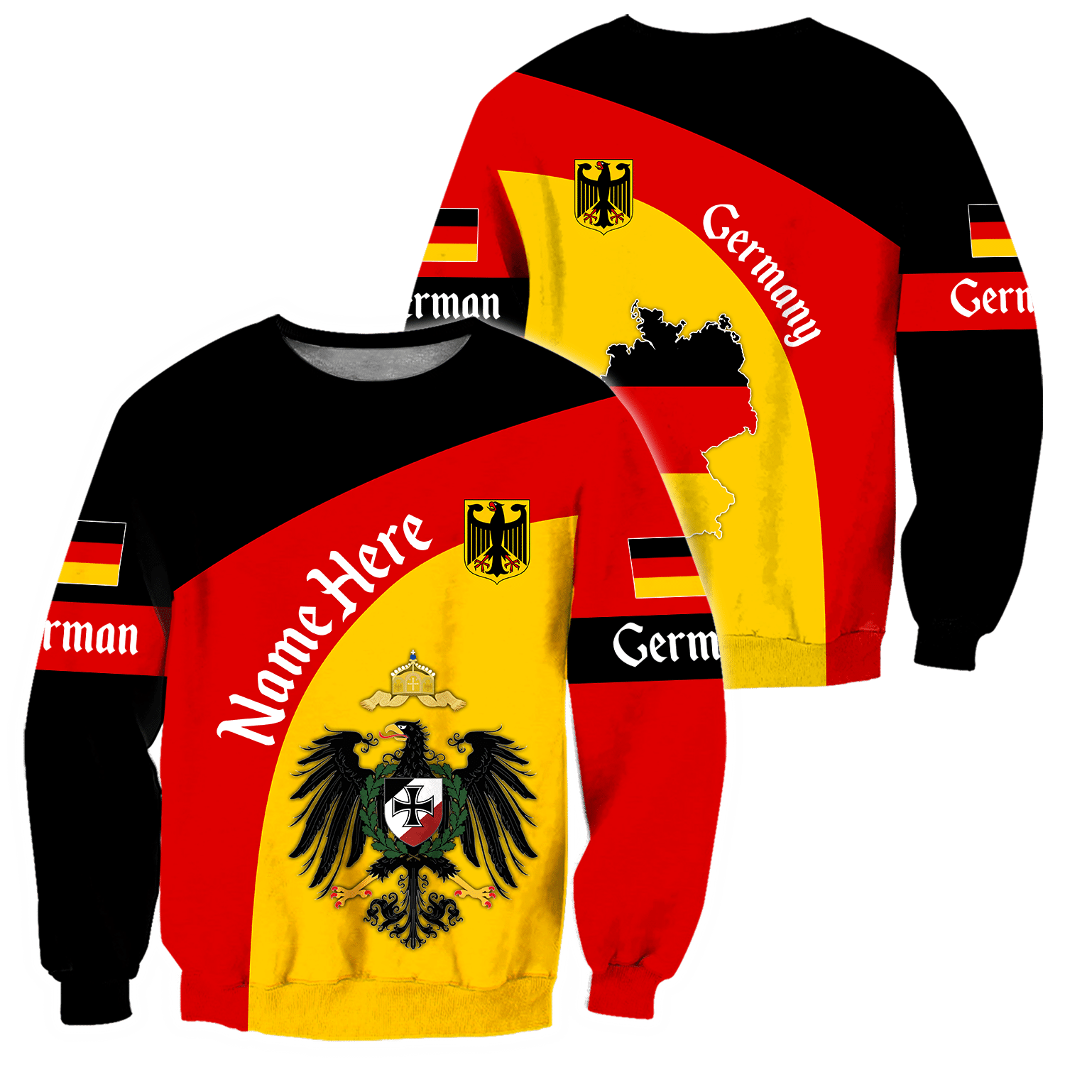 Personalized Name Germany 3D All Over Printed Unisex Shirts - Amaze Style�?�