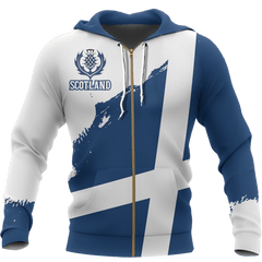 Scotland Flag Pullover Hoodie Brush Style - Amaze Style�?�