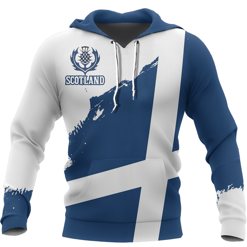 Scotland Flag Pullover Hoodie Brush Style - Amaze Style�?�