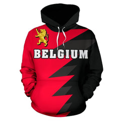 Belgium Sport Flag Hoodie - Tooth Style 02 - J4 - Amaze Style�?�-Apparel