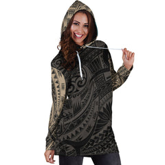 3D All Over Maori Tattoo Hoodie Dress Gold - Amaze Style�?�