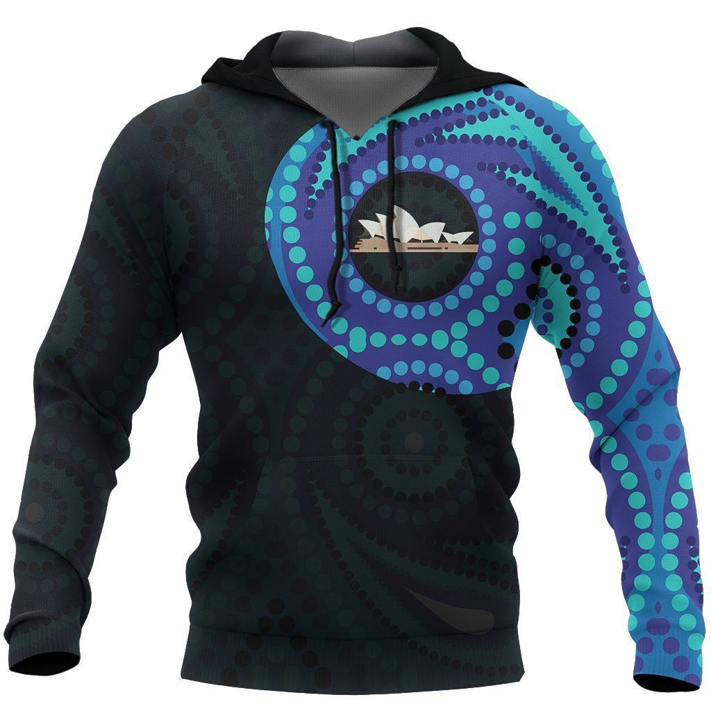 Australia In My Heart Aboriginal Tattoo Sydney Opera House Hoodie - Amaze Style�?�-Apparel