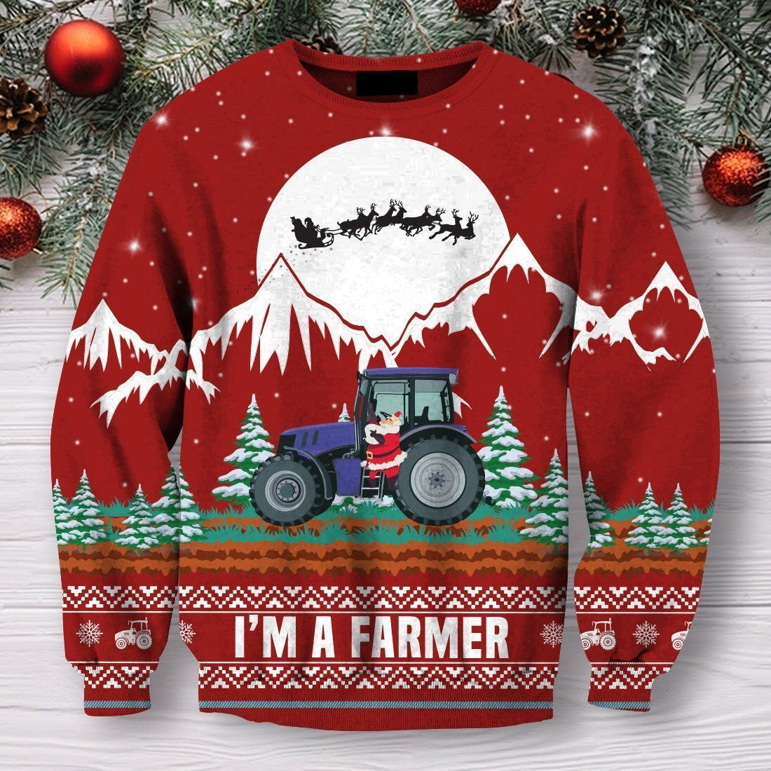 3D All Over Print Christmas Farmer Hoodie - Amaze Style�?�