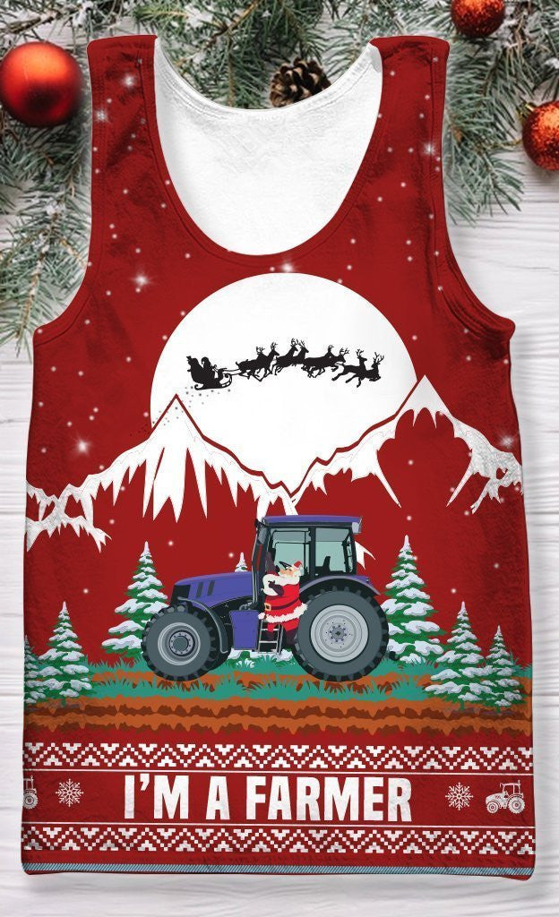 3D All Over Print Christmas Farmer Hoodie - Amaze Style�?�