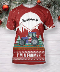 3D All Over Print Christmas Farmer Hoodie - Amaze Style�?�