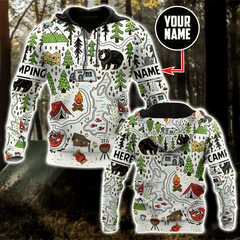 Camping 3D All Over Printed Unisex Shirts Camp Maps - Amaze Style�?�