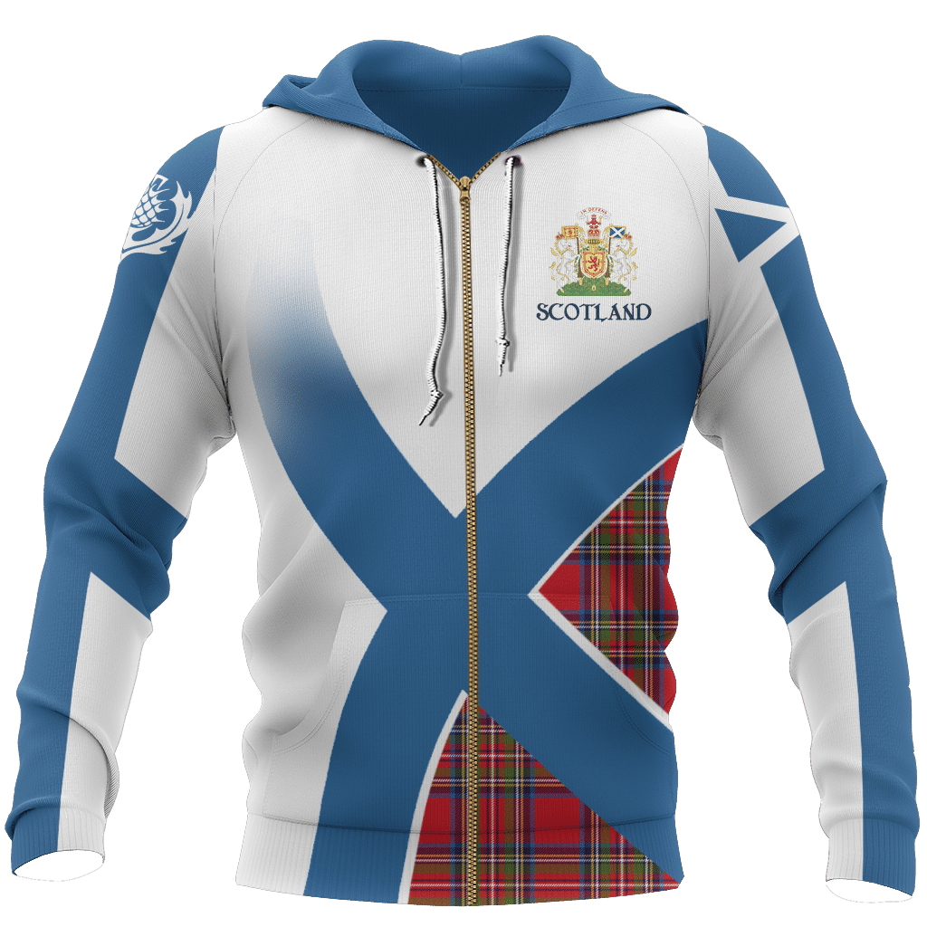 Scottish Flag Tartan Hoodie - Amaze Style�?�