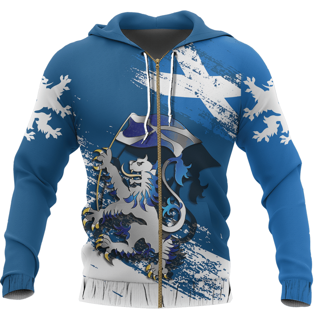 Scottish Rampant Lion Holding The Flag Hoodie - Amaze Style�?�-Apparel