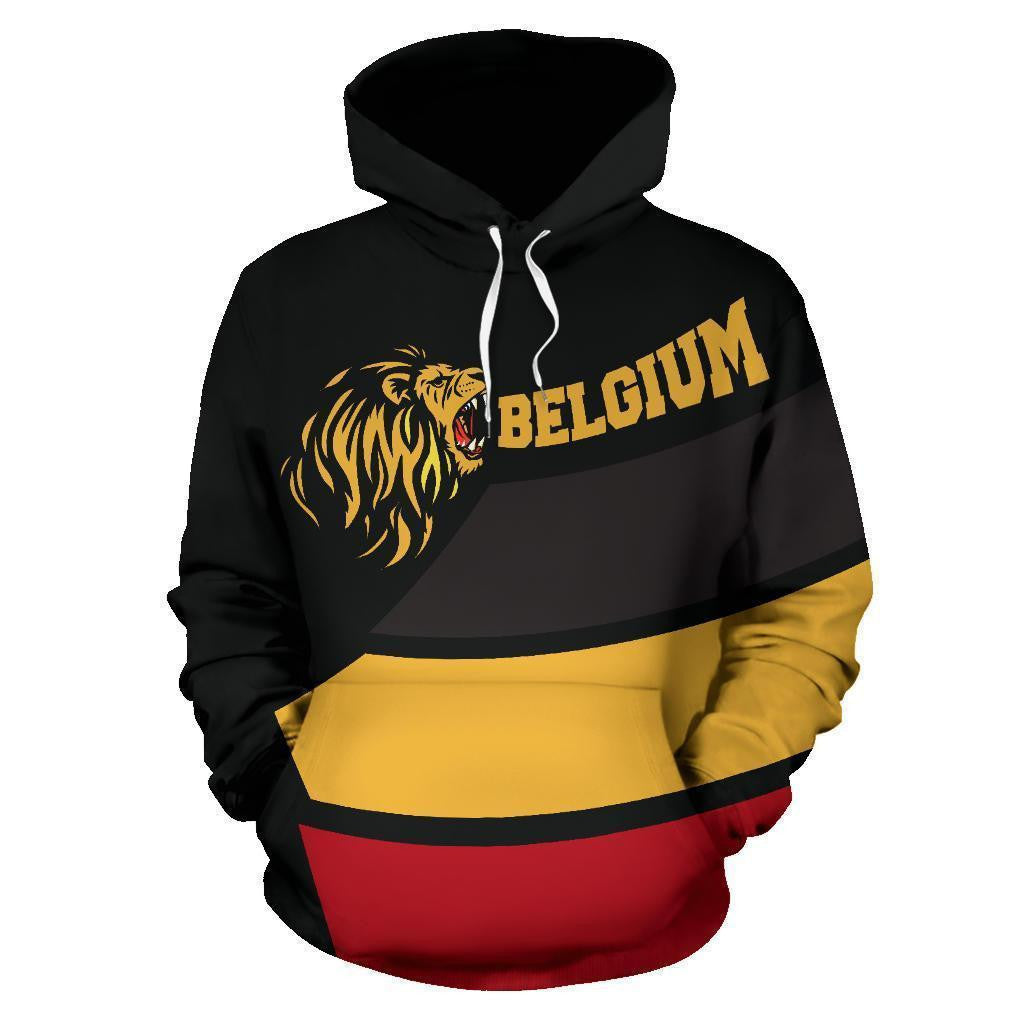 Belgium Lion Roar Pullover Hoodie A0 - Amaze Style�?�