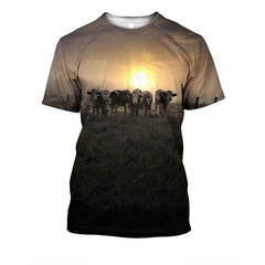 Beautiful Baby Cow And Sunset Shirts - Amaze Style�?�