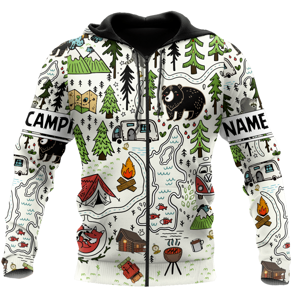 Camping 3D All Over Printed Unisex Shirts Camp Maps - Amaze Style�?�