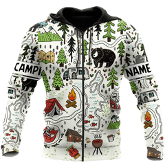 Camping 3D All Over Printed Unisex Shirts Camp Maps - Amaze Style�?�