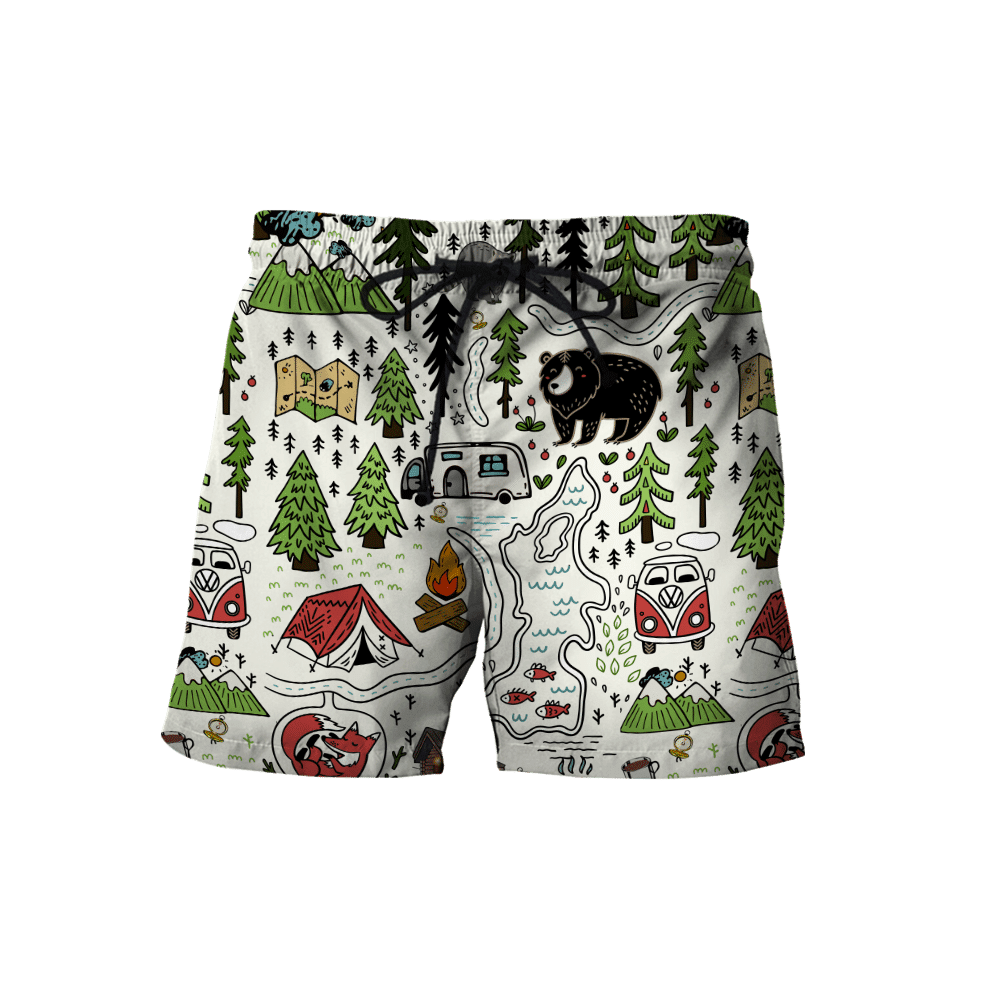 Camping 3D All Over Printed Unisex Shirts Camp Maps - Amaze Style�?�