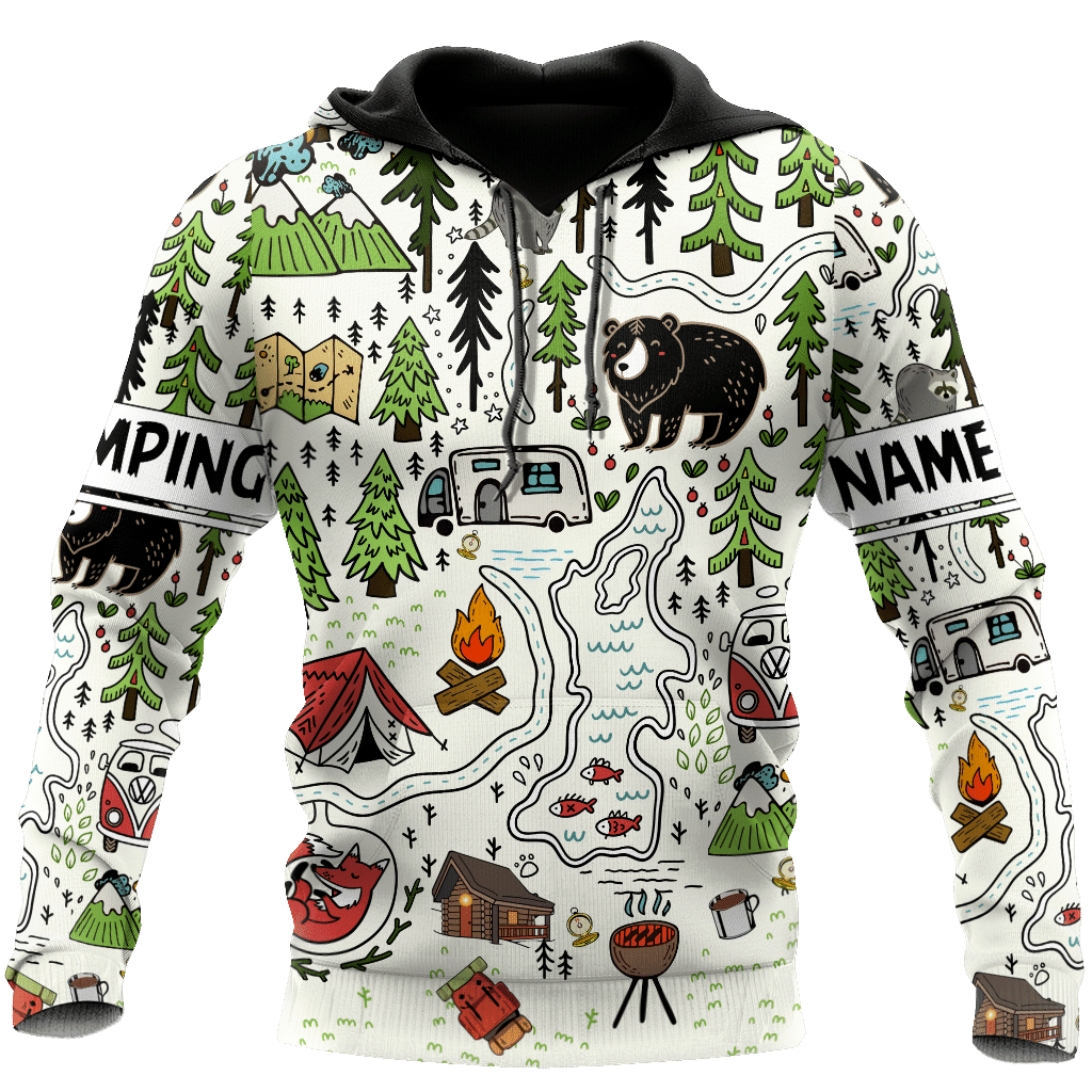 Camping 3D All Over Printed Unisex Shirts Camp Maps - Amaze Style�?�