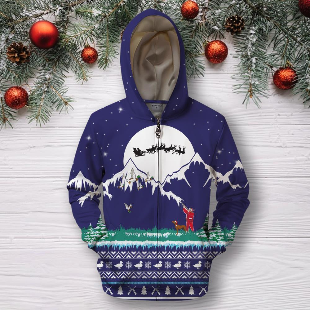 3D All Over Print Hunting Duck Christmas Hoodie - Amaze Style�?�