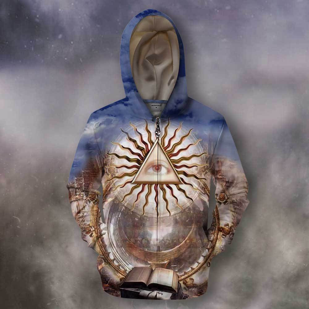 3D All Over Print Regular Masons Hoodie - Amaze Style�?�