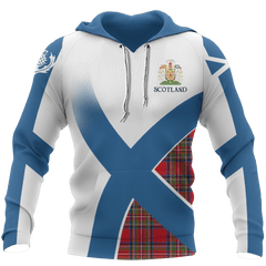 Scottish Flag Tartan Hoodie - Amaze Style�?�