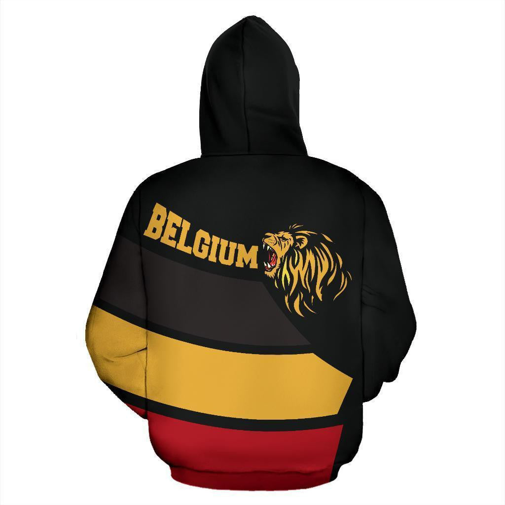 Belgium Lion Roar Pullover Hoodie A0 - Amaze Style�?�