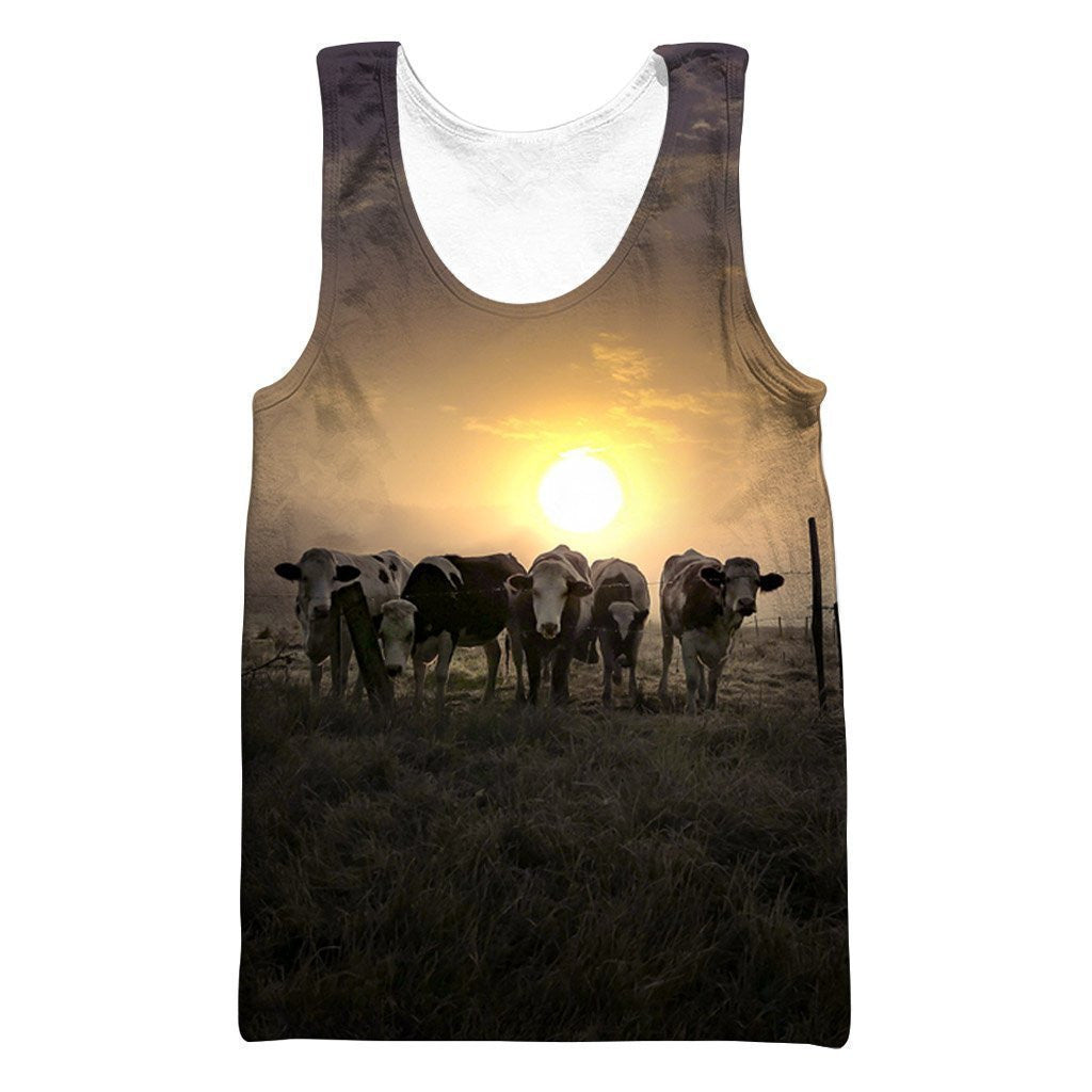 Beautiful Baby Cow And Sunset Shirts - Amaze Style�?�