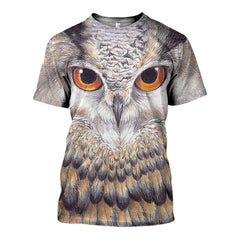 3D All Over Printed Owl Art Shirts - Amaze Style�?�